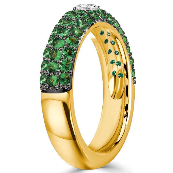 Emerald pave band 2025