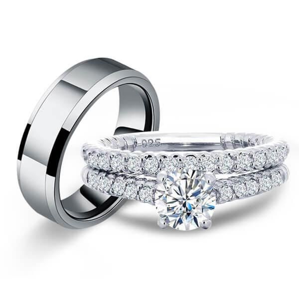 Unique Wedding Ring Set