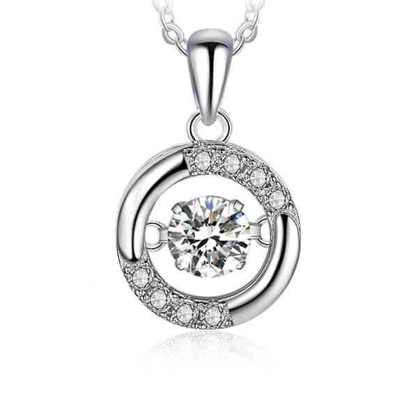 Beating heart diamond necklace discount