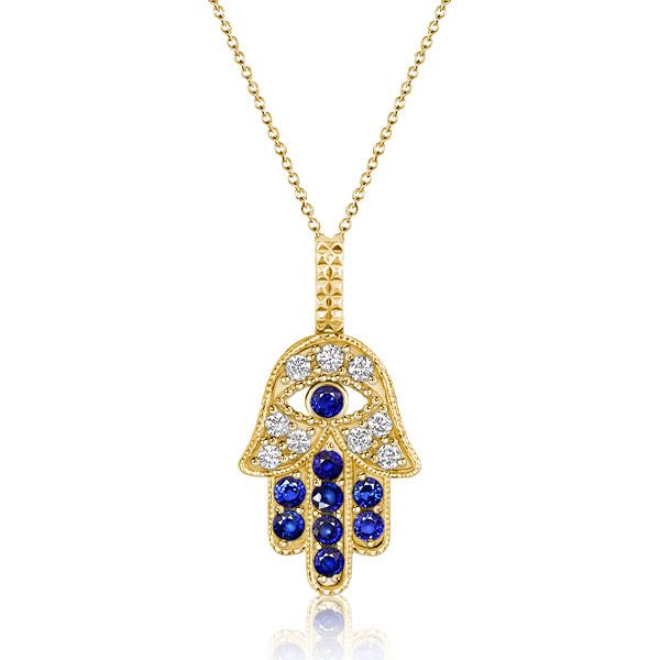 Double Layer Hamsa Necklace