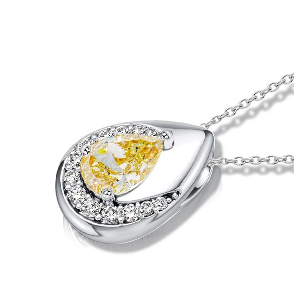 ☆TATIANA☆ Silver 925 Yellow Topaz Pear Bezel RingCR0487 Pear Shaped Yellow Topaz Ring 2025 | www.urbag.ws