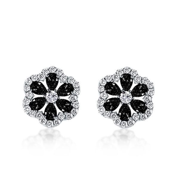 Gem Stone King 2.30 Ct Round 6mm Black Sapphire 14K Yellow Gold Stud  Earrings - Walmart.com