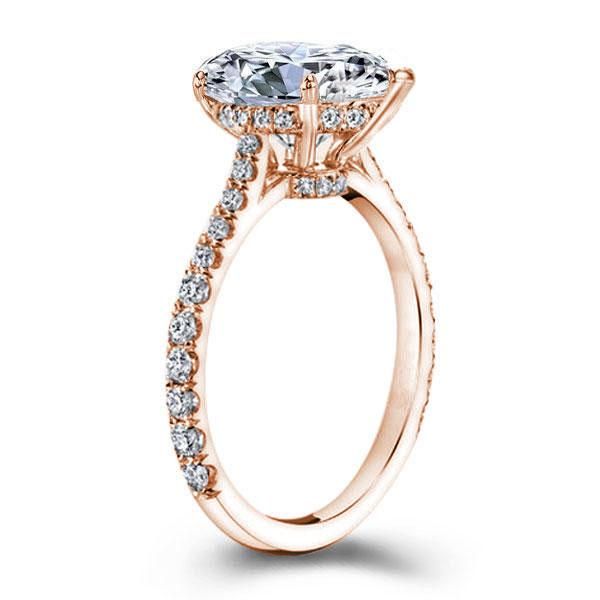Pear Shaped Rose Gold Ring