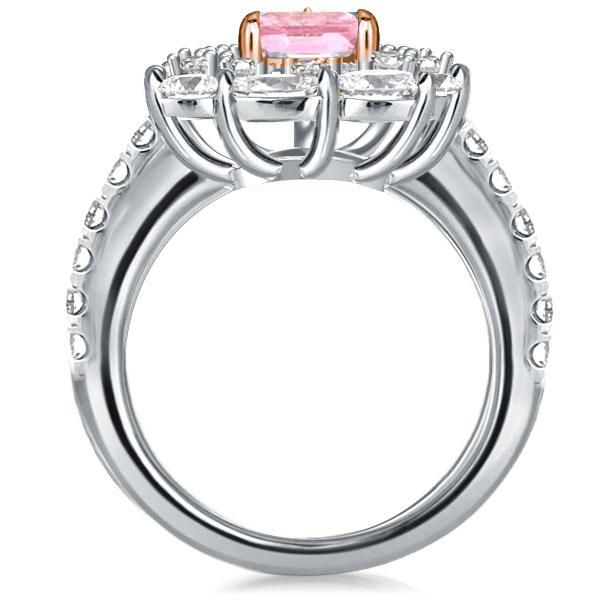 Pave Halo Engagement Rings
