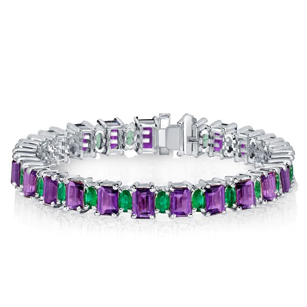 Natural Amethyst Bracelet- 925 Sterling Silver Bracelet - Amethyst Bracelet  at Rs 2700/piece | Gemstone Bracelet in Jaipur | ID: 25220373188