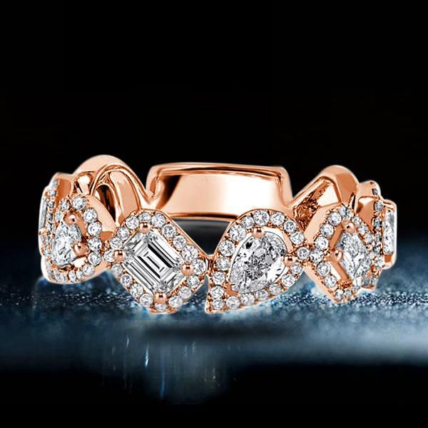 vintage rose gold wedding band