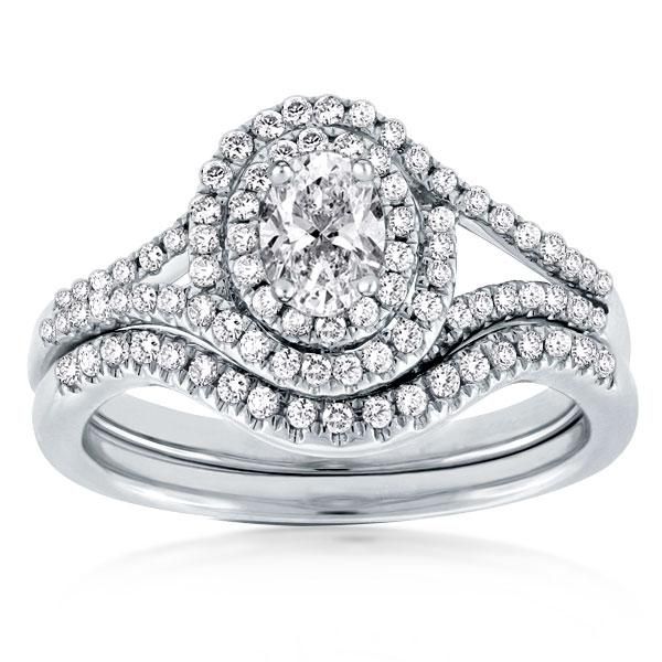 Oval Double Halo Engagement Rings