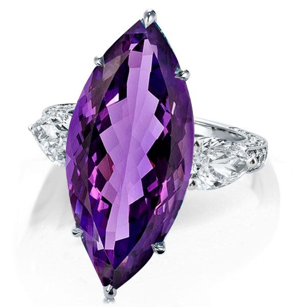 Amethyst Engagement Ring