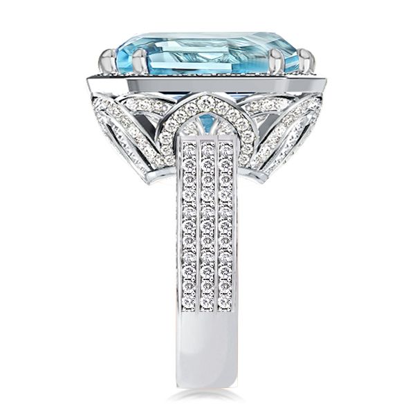 Emerald Cut Gemstone Ring