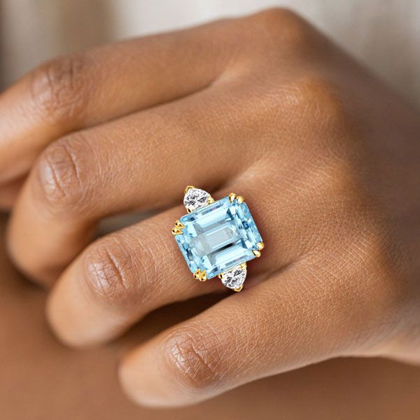Emerald on sale cut aquamarine
