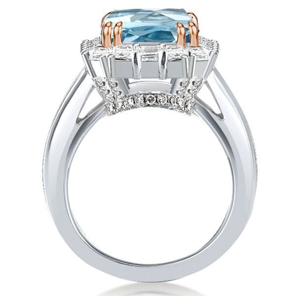 Aquamarine Engagement Rings Emerald Cut