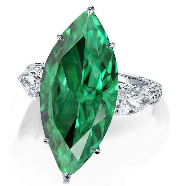 marquise emerald ring