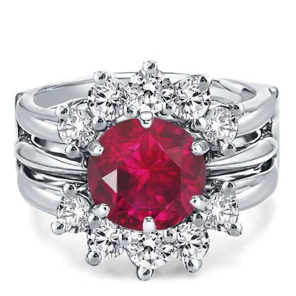 Vintage Ruby Engagement Rings