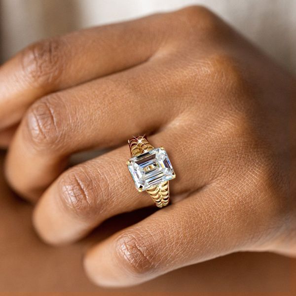 Emerald Cut Solitaire Ring