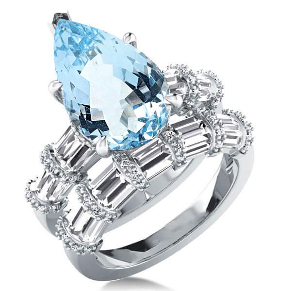 The Allure of Vintage Aquamarine Engagement Rings | Italojewelry blog