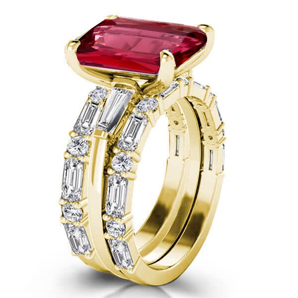 Who choose ruby as engagement ring