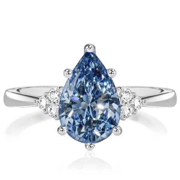 Pear Topaz Mother's Ring