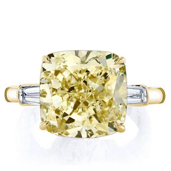 3.20 Ct Pear & Round Cut Yellow Sapphire Double Halo Engagement Ring 9 –  atjewels.in