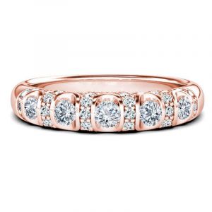 Vintage Rose Gold Wedding Band