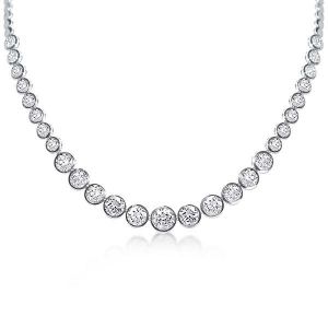 Bezel Tennis Necklace