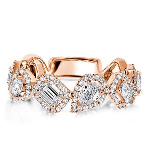 Unique Rose Gold Wedding Band