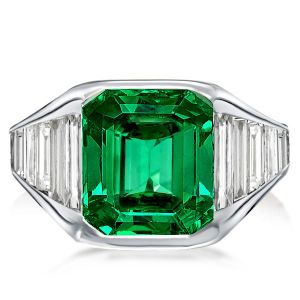 green engagement ring