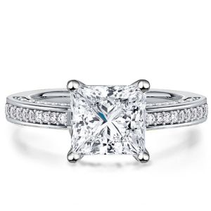Classic Princess Cut Engagement Ring