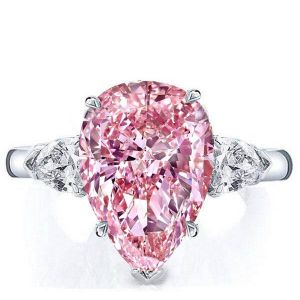 Pear Shaped Pink Sapphire Ring