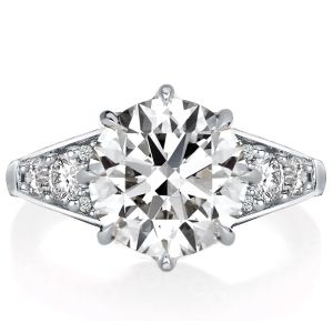  Six Prong Round Cut Engagement Ring Promise Ring