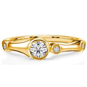 Italo White Sapphire Trio Engagement Ring For Women