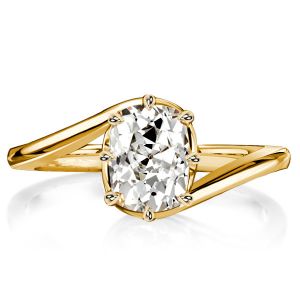 Italo Bypass Cushion Cut Engagement Ring For Women