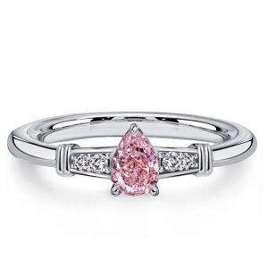 Italo Pear Shaped Pink Sapphire Ring Wedding Rings For Travel