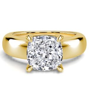Italo Solitaire 4 Carat Cushion Cut Engagement Ring For Women