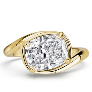 Italo Bypass Elongated Cushion Cut Engagement Ring For Women