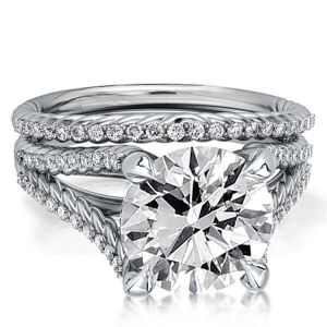 Wedding Rings And Engagement Rings Set