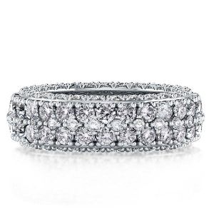 Double Row Eternity Wedding Band