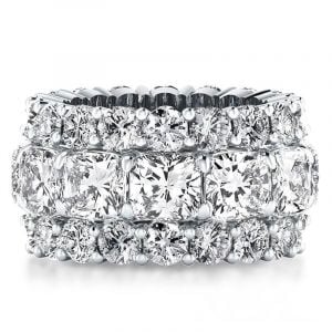 Eternity Cushion Cut Wedding Band Eternity Band For Women