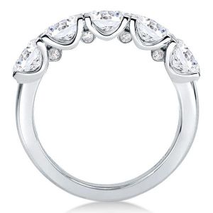 East West Oval Wedding Band(3.15 CT. TW.)