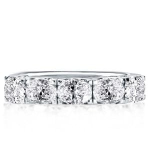 Five Stone East West Half Eterntiy Oval Wedding Band (3.15 CT. TW.)