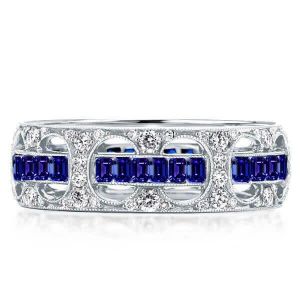 Blue Rope Wedding Band