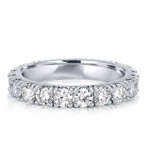 Classic Round Cut Eternity Wedding Band