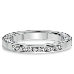 Italo Paved Round Cut Eternity Band For Women Pave Ring Band