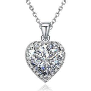 Halo Heart Necklace