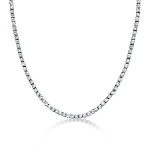 White Sapphire Tennis Necklace