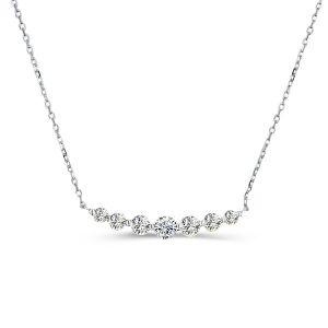 Dainty Round Cut Pendant Necklace