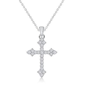 Cross Necklace Pendant Necklace For Women Silver Necklace
