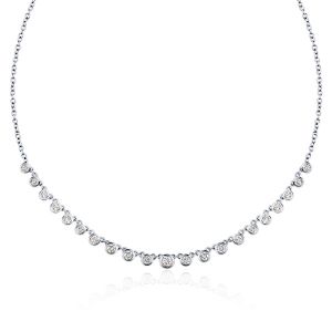 Italo Bezel Setting White Chain Necklace Starstruck Necklace