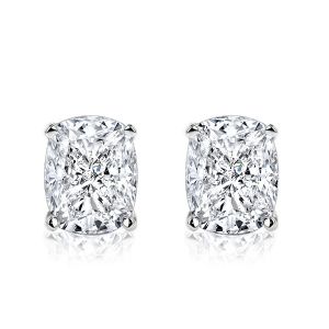 Italo Classic Cushion Cut Stud Earrings For Women