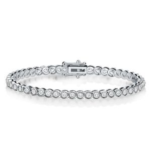 Classic Round Cut Tennis Bracelet For Women