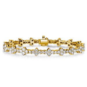 Italo White Sapphire Vivid Tennis Bracelet In Sterling Silver